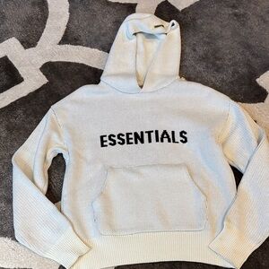 Fear of God Essentials Cream Knit Sweater